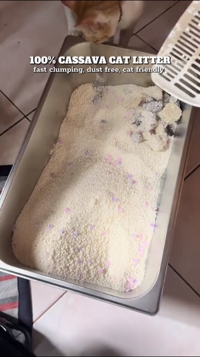 CASSAVA CAT LITTER SAND #essentials #cat #cats #catsofshopee #FreeCoinsInShopeeVideo