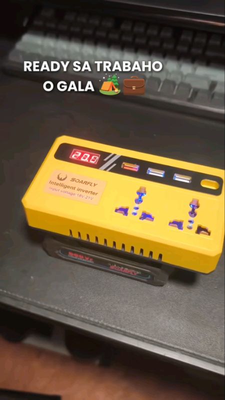 SOARFLY Mini Smart Inverter Cordless Smart Inverter Portable. #MasMuraSaShopee #FreeCoinsInShopeeVideo #ShopeePHPaydaySale #WishlistMoSagotKo #viral