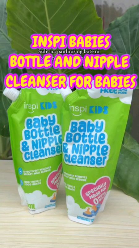 INSPI BABIES BOTTLE AND NIPPLE CLEANSER FOR BABIES #affordable #inspi #baby