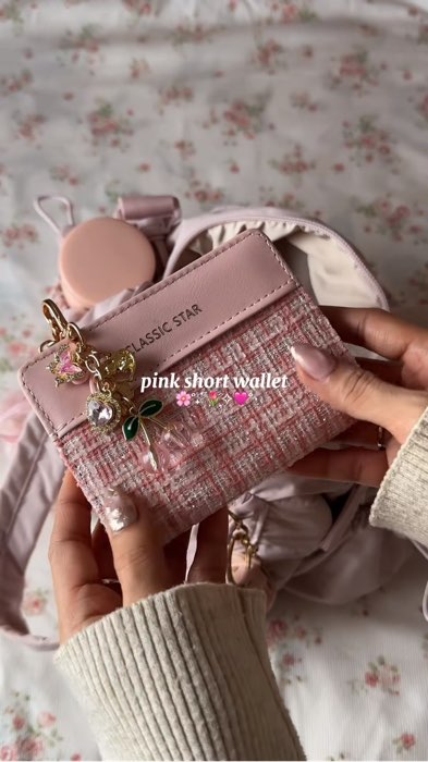 my new everyday pink wallet #pinkwallet #shortwallet #womenswallet #bifoldwallet #FreeCoinsInShopeeVideo #MasMuraSaShopee #smallwallet #walletforwomen