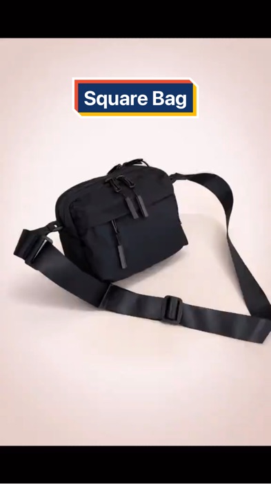 New Japanese Style Waterproof Nylon Small Square Bag Casual Pocket Crossbody Bag..#nylon #bag #squarebag #MasMuraSaShopee