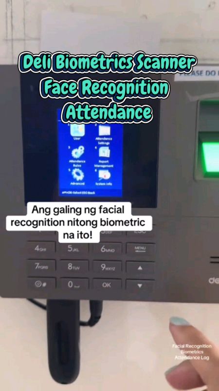 Deli Biometrics Scanner Attendance 2.8'TFT Fingerprint Face Recognition Attendance Machine #MasMuraSaShopee #HugotSaShopee #FreeCoinsInShopeeVideo