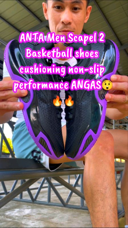 ANTA Men Scapel 2 Basketball shoes cushioning non-slip performance ANGAS😲🔥🔥#anta #FreeCoinsInshopeeVideo #MasMuraSaShopee #basketball #NEW #trend