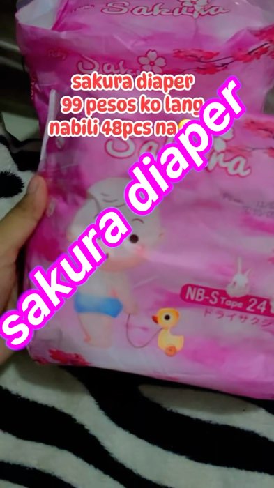 sakura diaper #sakura #sakuradiaper #masmurasashoppe #fypviral #viralvedio