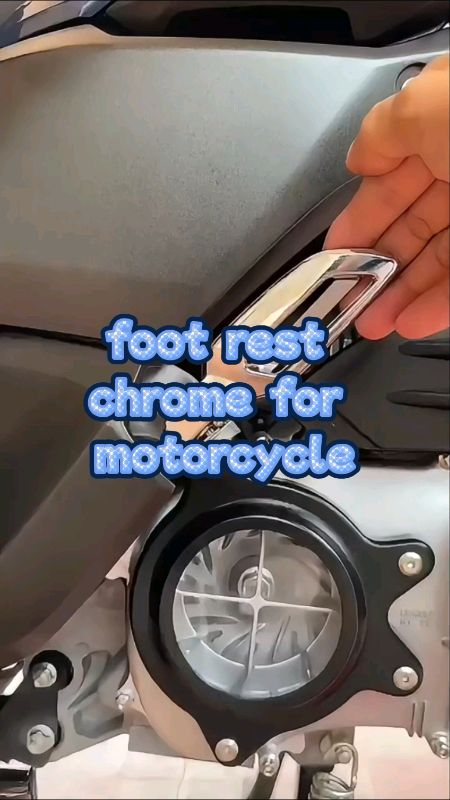 foot rest na stainless chrome nakaka pogi talaga sa motor mo #HugotSaShopee #MasMuraSaShopee #XtraChallenge #footrest #chrome