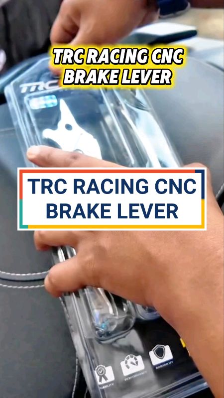 TRC RACING CNC BRAKE LEVER#motorparts #motorcycleparts #motorcycle #brakelever #trc #Trcracing #honda #yamaha #Suzuki #click #adv #raider #aerox #mio