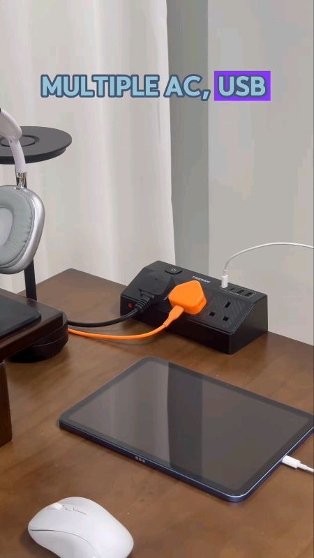 Desk Clamp Power Strip Extension Cord #powerstrip #extension #cord #FreeCoinsInShopeeVideo
