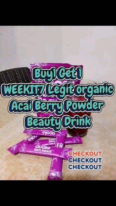 Buy1 Get 1 WEEKIT7 Legit organic Acai Berry Powder Beauty Drink #HugotSaShopee #MasMuraSaShopee #ShopeePHPaydaySale #FreeCoinsInShopeeVideo #ShopeePH