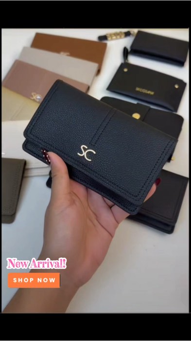 New Arrival‼️Medium Slim Wallet by Secosana🩷💯#wallet #secosana #shopee #FreeCoinsInShopeeVideo #mediumwallet #slimwallet