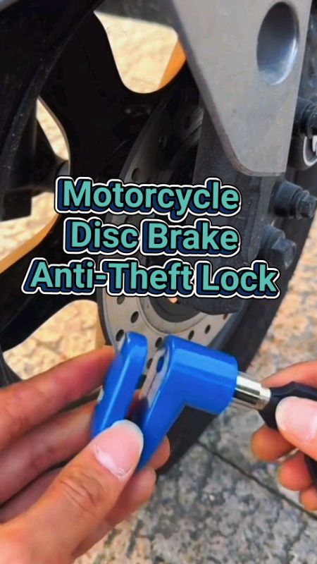 Disc Brake Anti-Theft Safety Lock for Motorcycle #securitylock #antitheftlock #safetylock #motorcyclelock #discbrakelock #fyp