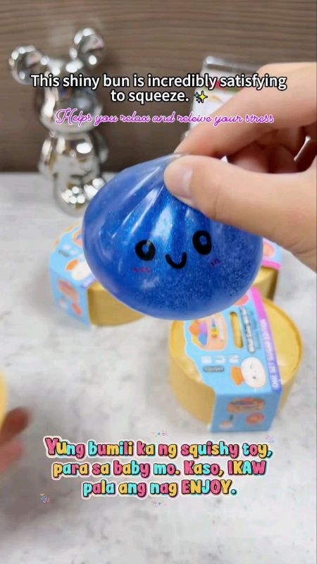 Glitter Dumpling Squishy Blind Box Stress Relief Squeezable Simulation Toy 2/4PCS #toy4kids #stressreleiver #SquishyToy  #squeezable #MasMuraSaShopee