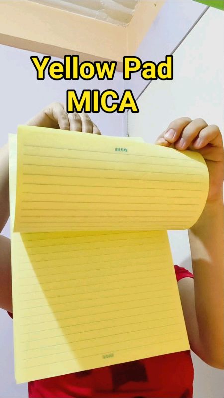 Mica Yellow Pad #yellowpad  #mica  #micayellowpad #padpaper #schoolsupplies