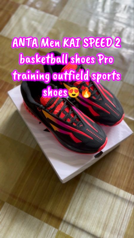 ANTA Men KAI SPEED 2 basketball shoes Pro training outfield sports shoes😍🔥#anta #NEW #trend #FreeCoinsInShopeeVideo #MasMuraSaShopee #basketball