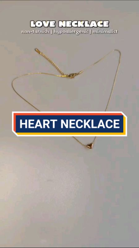 MINIMALIST HEART PENDANT #FreeCoinsInShopeeVideo #ShopeePHCommsXTRA #shopeeph