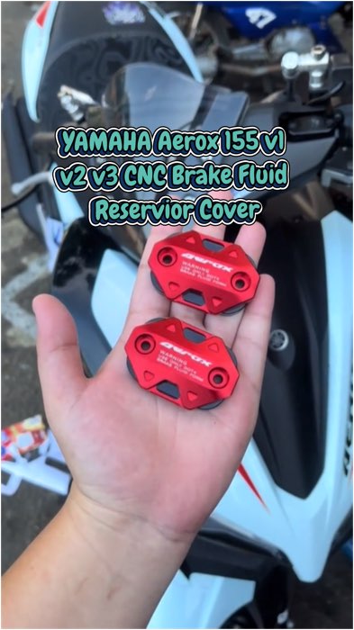 YAMAHA Aerox 155 v1 v2 v3 CNC Brake Fluid Reservior Cover #FreeCoinsInShopeeVideo #ShopeePHPaydaySale #MasMuraSaShopee #HugotSaShopee #trending #viral