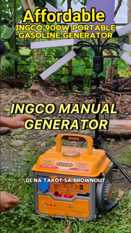 Ingco MANUAL GASOLINE GENERATOR #gasolinegenerator #ingco #ingcogenerator #manualgenerator #fyp #shopeefinds