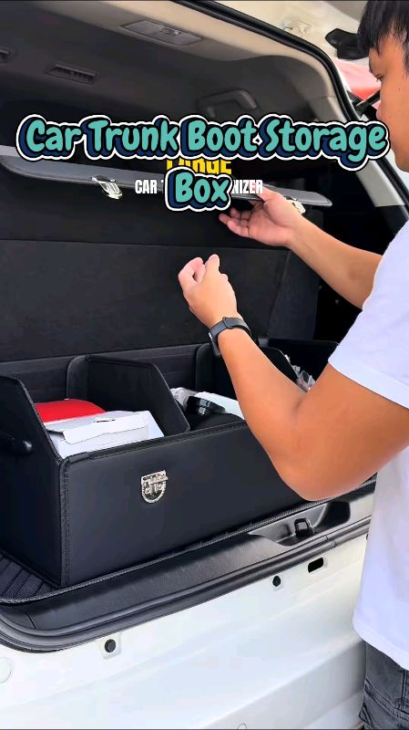 Car Trunk Boot Storage Box Car Storage Bag auto trunk storage box car soft felt storage box #MasMuraSaShopee #FreeCoinsInShopeeVideo #HugotSaShopee