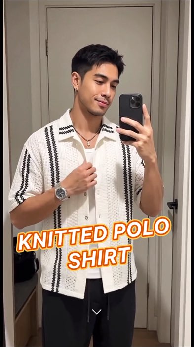 Trendyyy Knitted Polo Shirt 🔥 #knittedpoloshirt #styleinspo #fashiontips #mensoutfit #outfitidea #mensoutfitideas #poloshirt