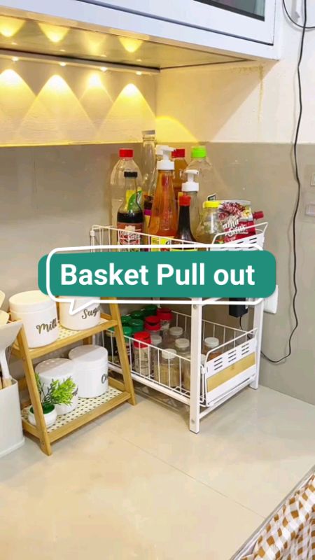 Pull Out Kitchen Basket 😍🔥 #MasMuraSaShopee #FreeCoinsInShopeeVideo #ShopeePHPaydaySale #homeessentials #kitchenfinds