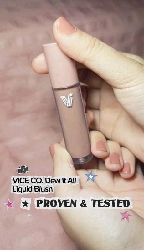 Best VICE CO. Blush for a smooth natural finish!! This product is great for girls who wants a dewy finish <3 #vice #viceco #blush #video #fyp #shopee