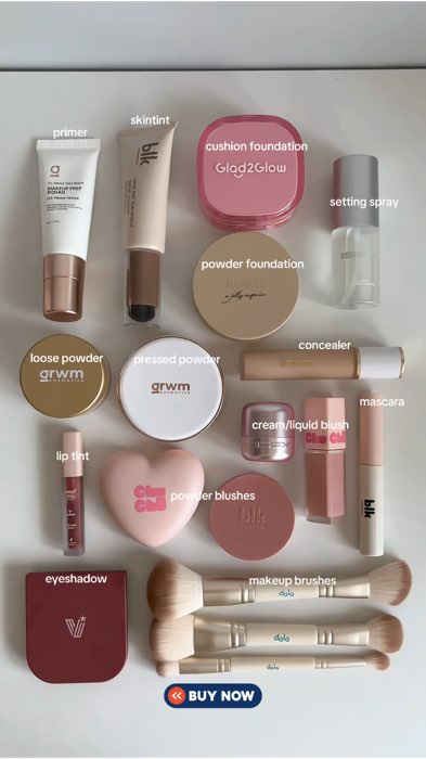 5.5 makeup reco 💄 #makeup #grwm #powder #primer #issy #blush #settingspray #dala #makeupbrush #reco #sale #trending #fyp #MasMuraSaShopee #trend