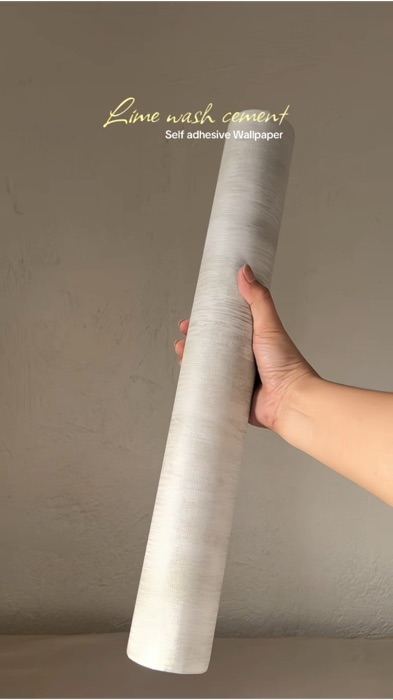 #limewash #limewashcement #wallpaper #selfadhesive #selfadhesivewallpaper #homedecor #homemakeover #walldecor