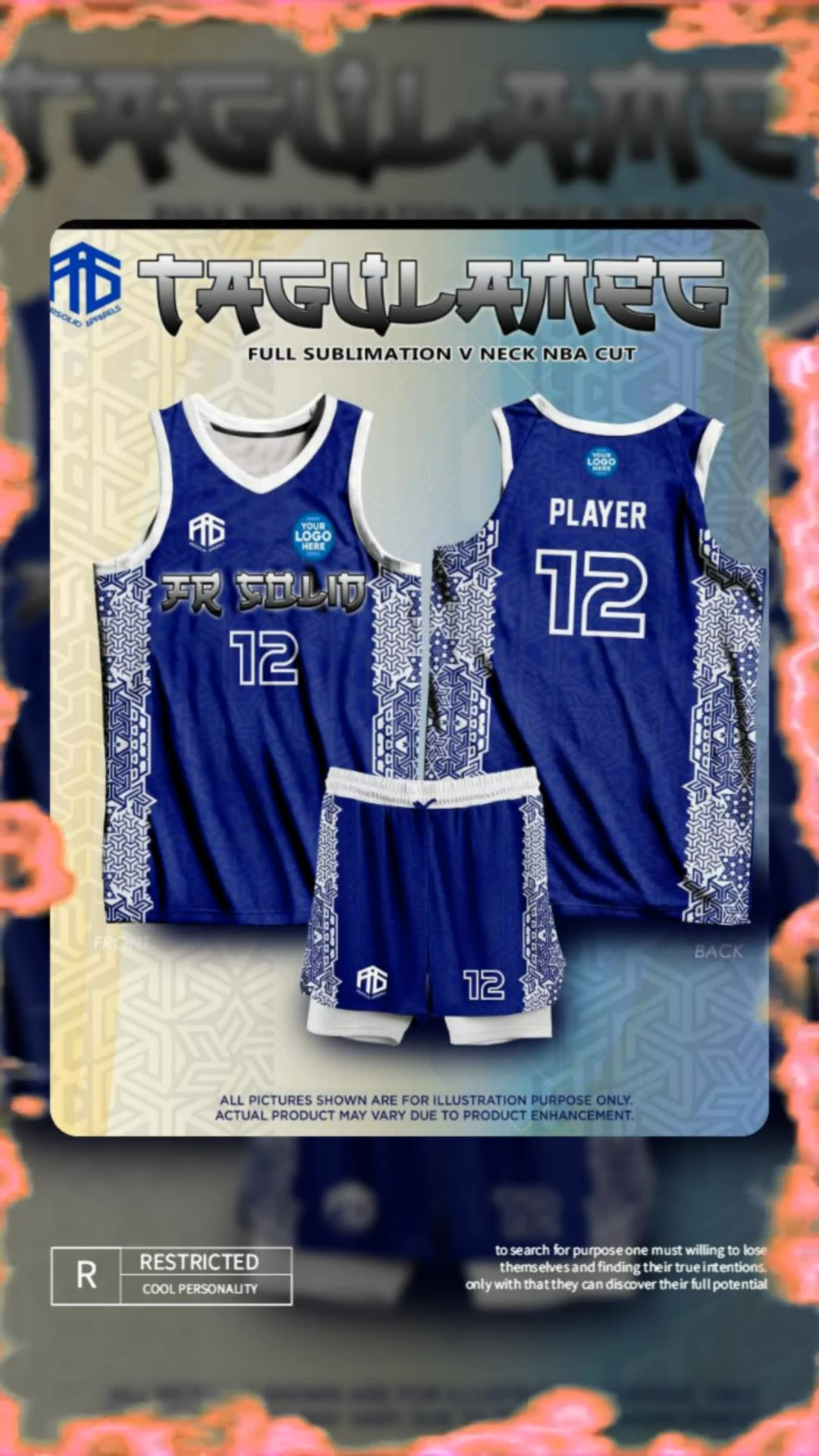 FR CONCEPT BASKETBALL SANDO AND SHORT FULL SUBLIMATION FOR ADULT AND KIDS #basketball #sando #shorts #fullsublimation #adult #kids #template #design