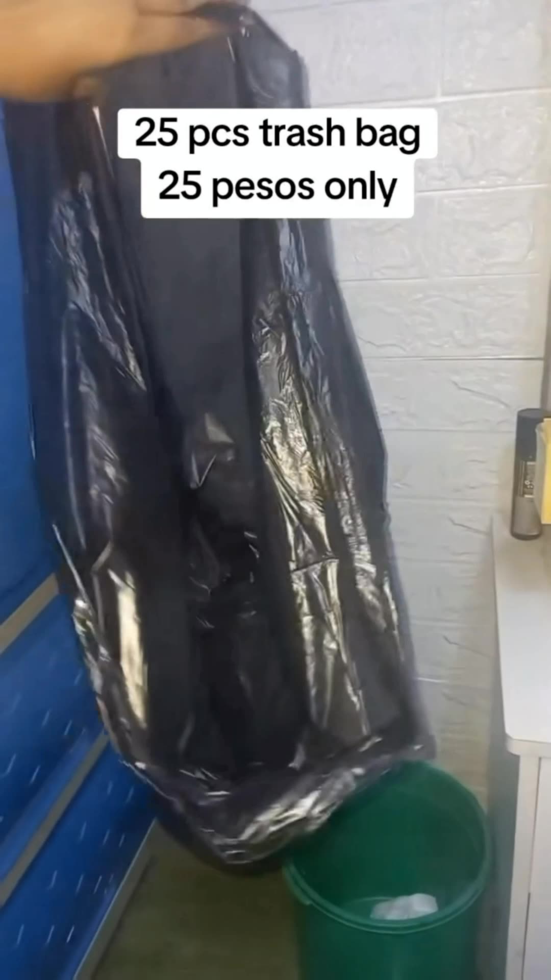 25pcs trash bag for only 25 pesos 🫶 #trashbag #garbagebag #fyp #FreeCoinsInShopeeVideo