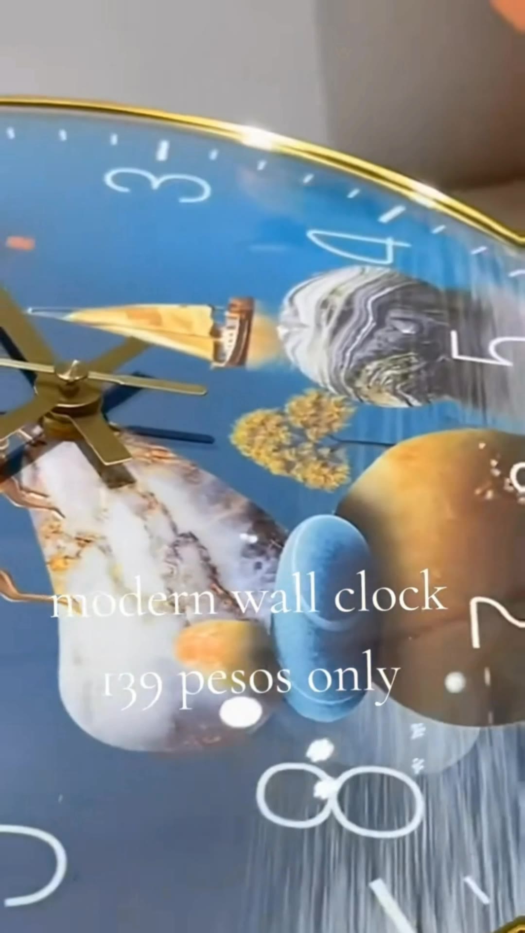 DML Large Round Wall Clock Modern Design Home Decor Silent SETE