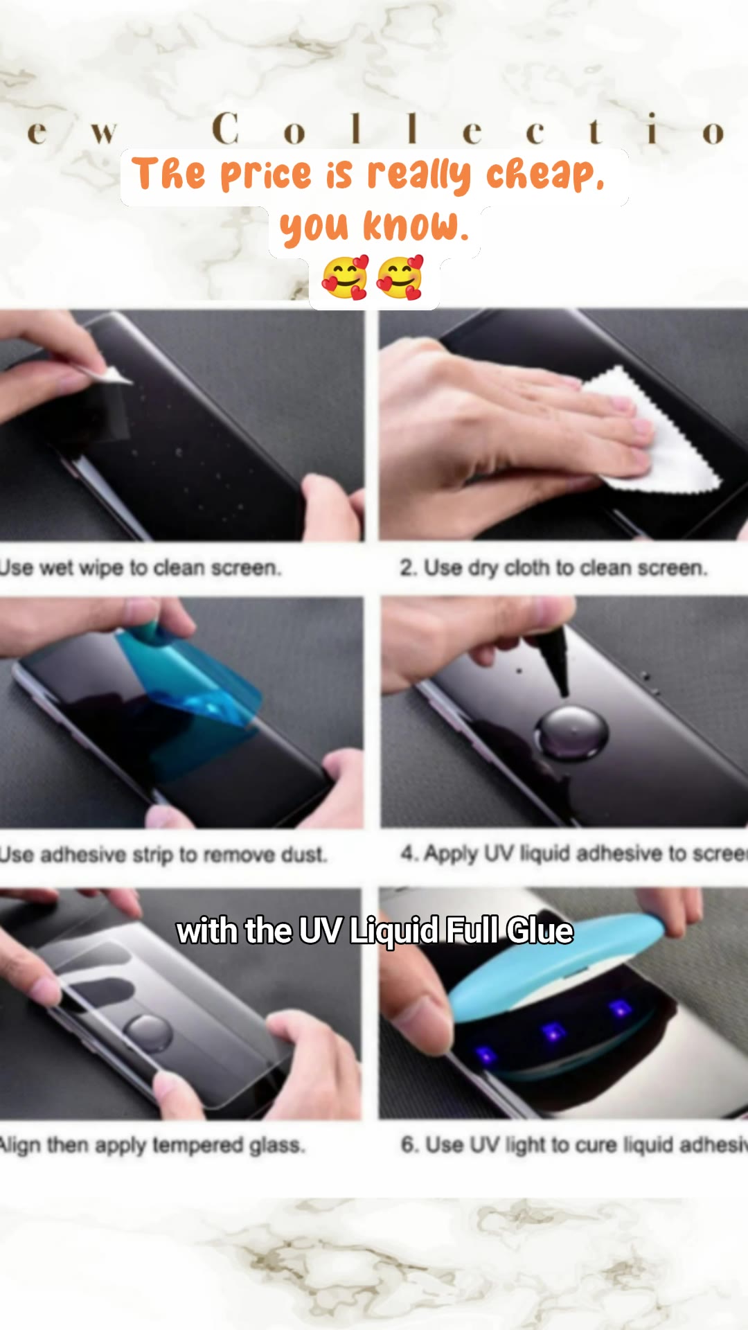 UV Tempered Glass Full Liquid Glue for OPPO  RENO 5 6 8T 9 10 11 12 13 PRO+ #MasMuraSaShopee #FreeCoinsInShopeeVideo