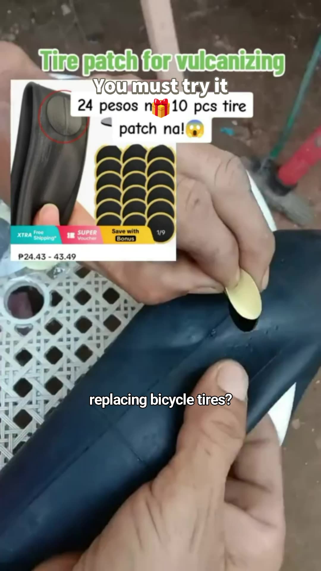 tyre patch #FreeCoinsInShopeeVideo #MasMuraSaShopee #fyptrending #fypviral #foryoupage #fashionstyle