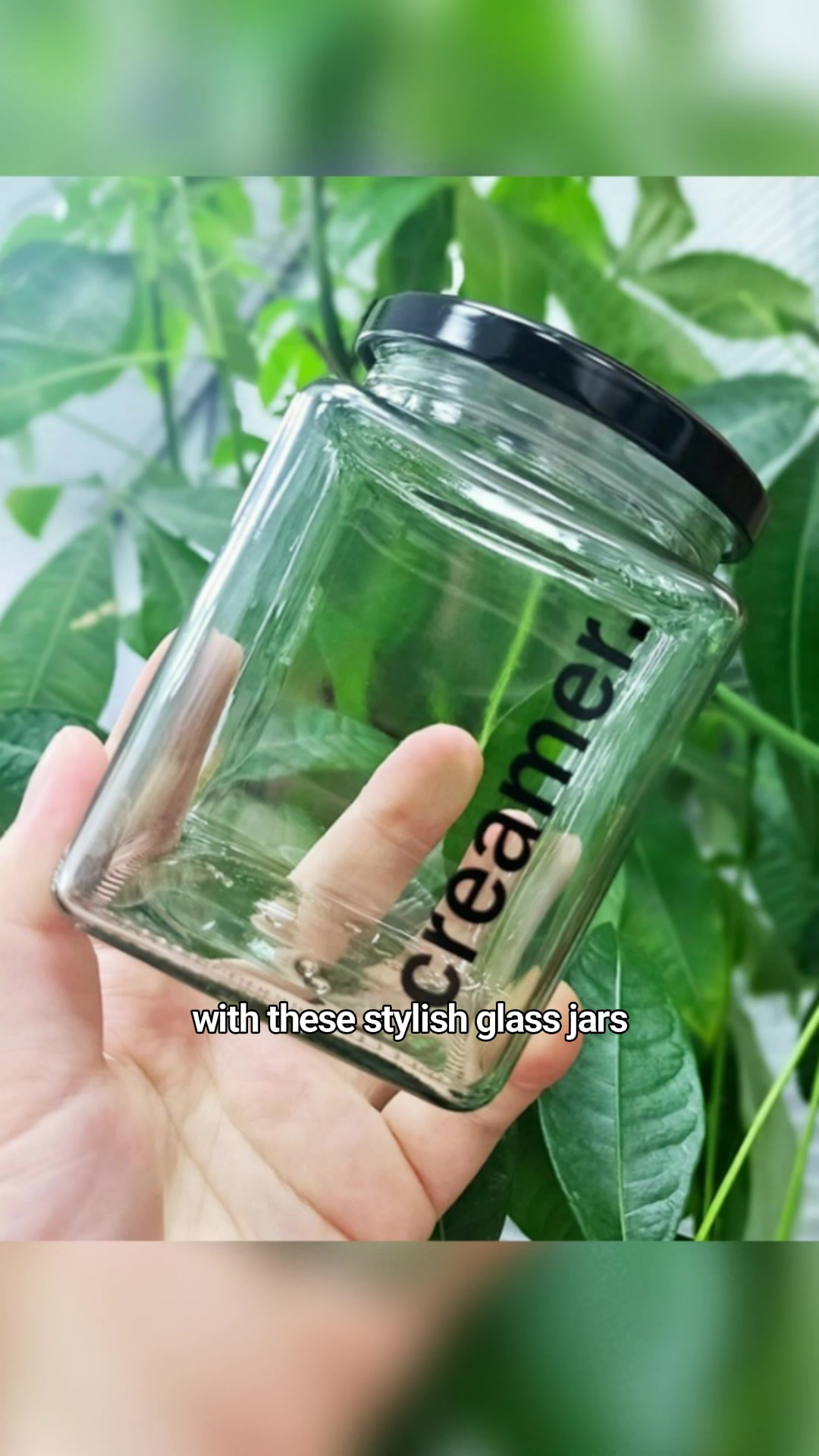 3pcs Jar Condiments Container Coffee Sugar Creamer Glass Jar #jar #container #coffee #sugar #creamer #glassjar #aesthetic