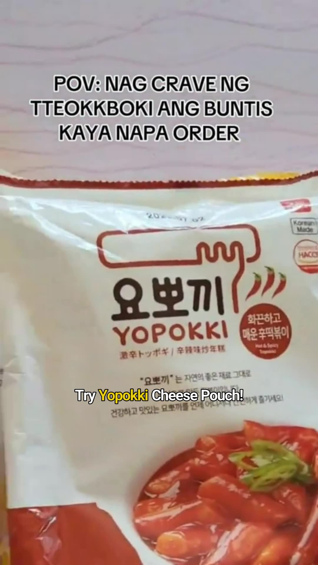Yopokki Rice Cake #rapokki #yopokki #topokki #cheese #sweetandspicy #hotandspicy #FreeCoinsInShopeeVideo
